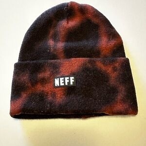 Neff Black Bleach Tie Dye Beanie